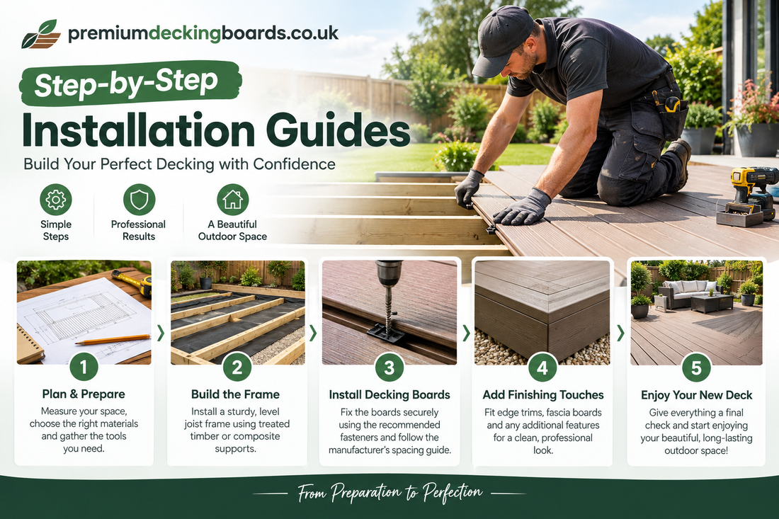 Step by Step guide of Installation Decking Boards