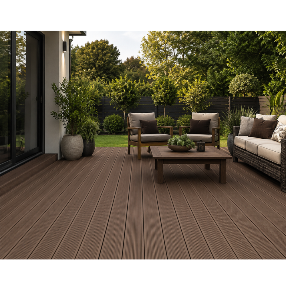 Brown Classic Composite Decking Board 2.9m x 150mm × 25mm