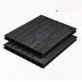 Dark grey Wide Max Woodgrain Composite Decking Board 3.66m