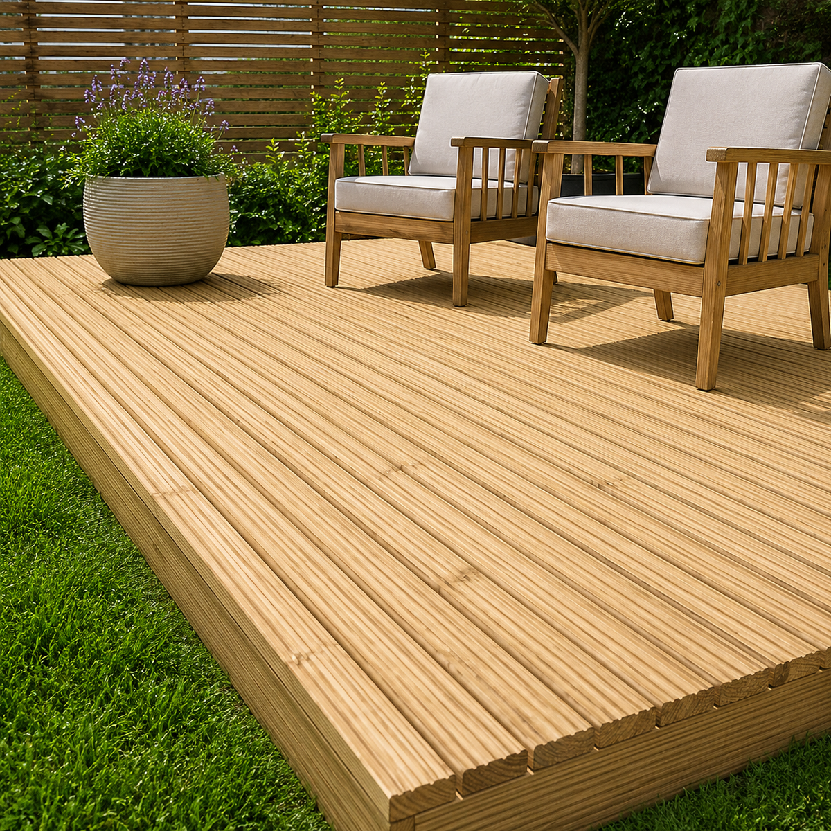Treated Timber Decking Board 3.6m x 120mm x 28mm