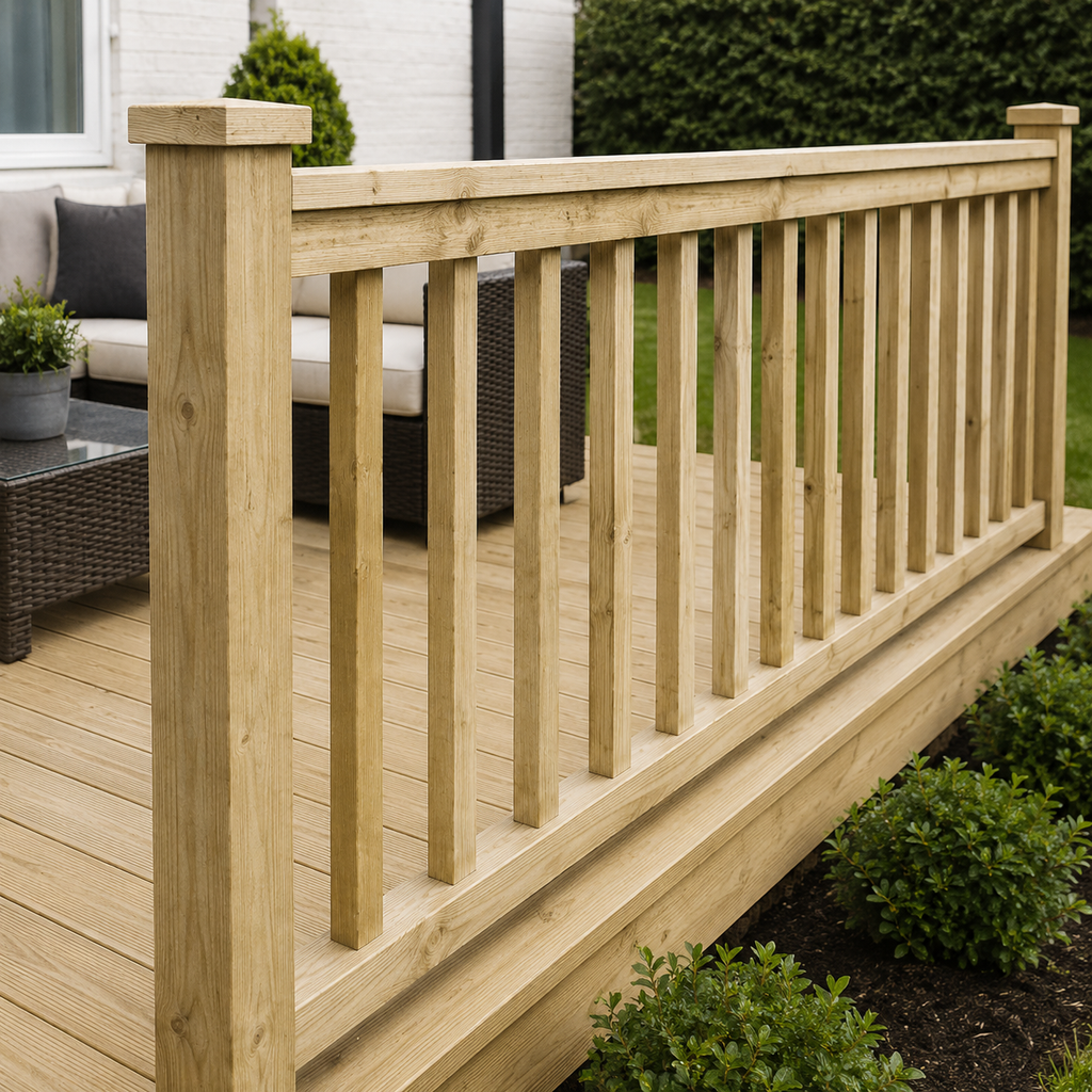 Treated Deck Blank Spindles 895mm x 41mm x 41mm