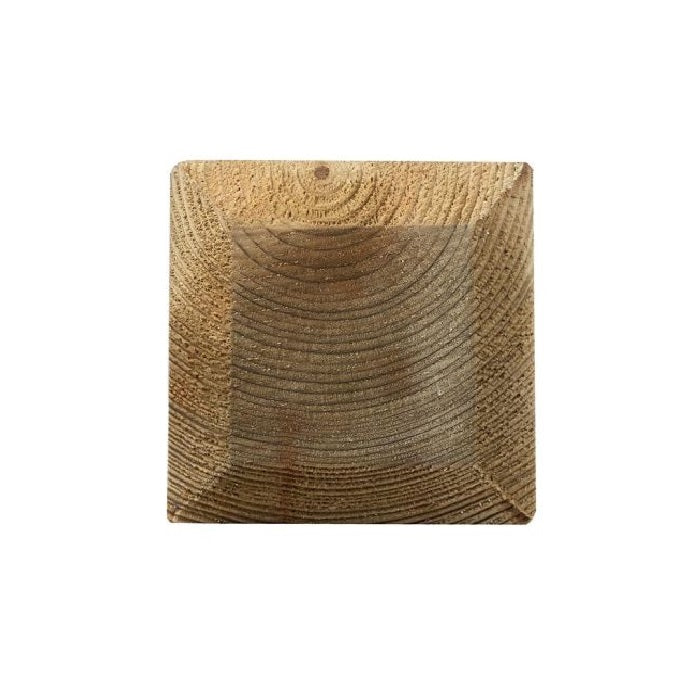 Treated Chamfered Decking Newel Posts 1.25m & 1.5m x 82x82mm