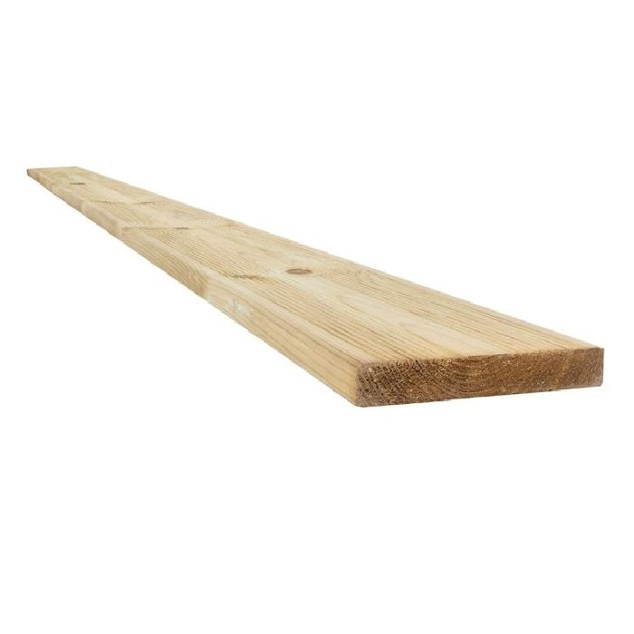Treated Reject Extra-Wide Decking Board 27mm x 145mm x 2.4m – Pack of 8