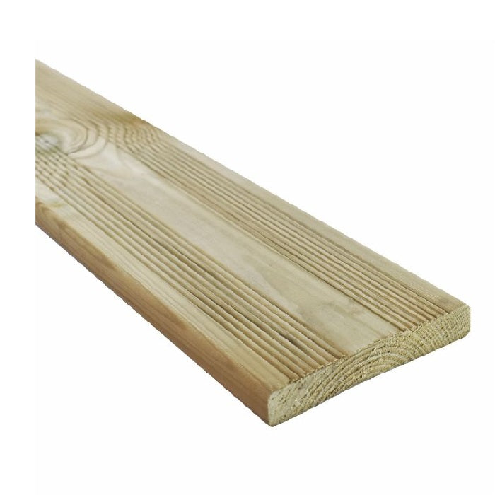 Timber Treated Decking Board 2.4m x 120mm x 21mm