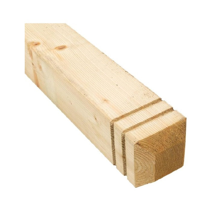 Treated Chamfered Decking Newel Posts 1.25m & 1.5m x 82x82mm