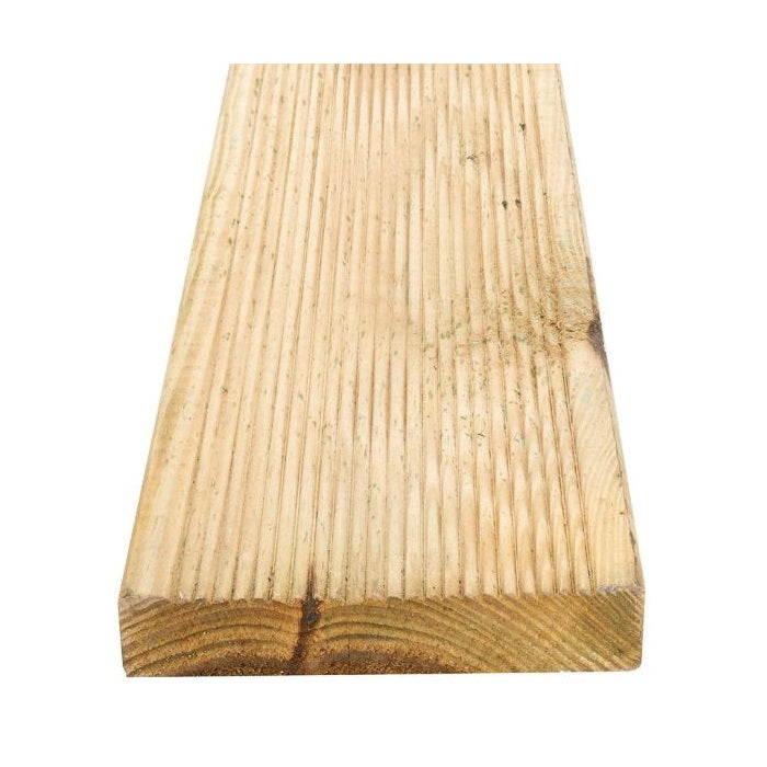 Treated Reject Decking Board 2.4m x 95mm x 19mm - Pack of 10