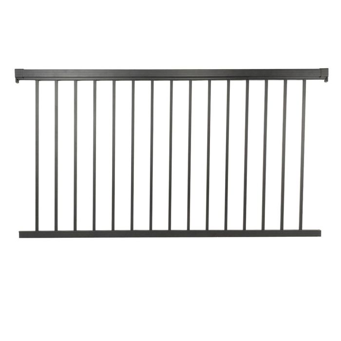 Aluminium Metal Balustrade Railing Kit 100 x 125 x 1800mm.