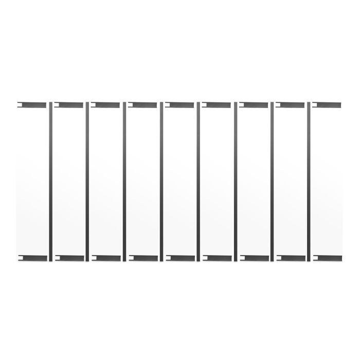 Aluminium Metal Balustrade Railing Kit 100 x 125 x 1800mm.