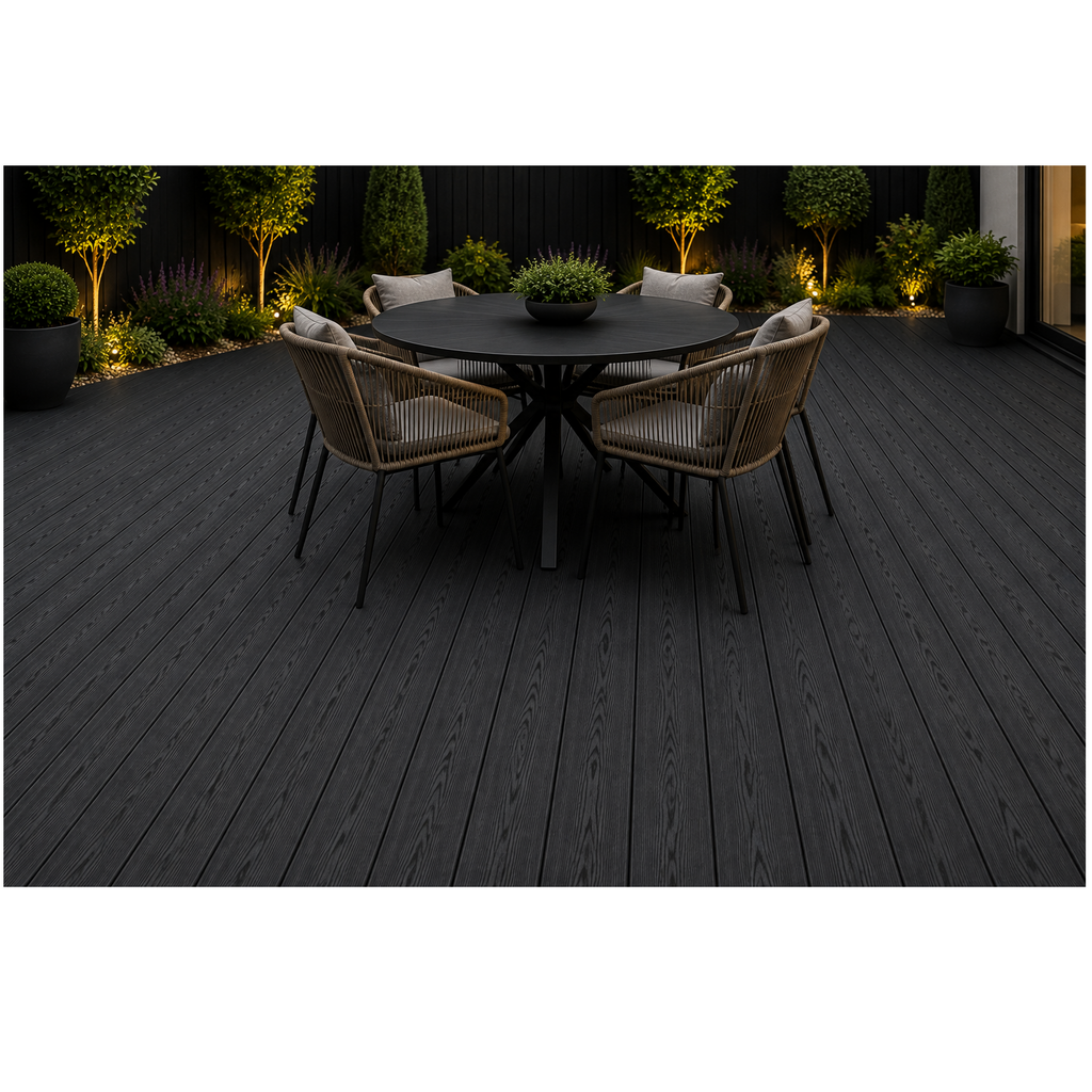 Wide Max Woodgrain Composite Decking Board 3.66m x 235mm x 25mm