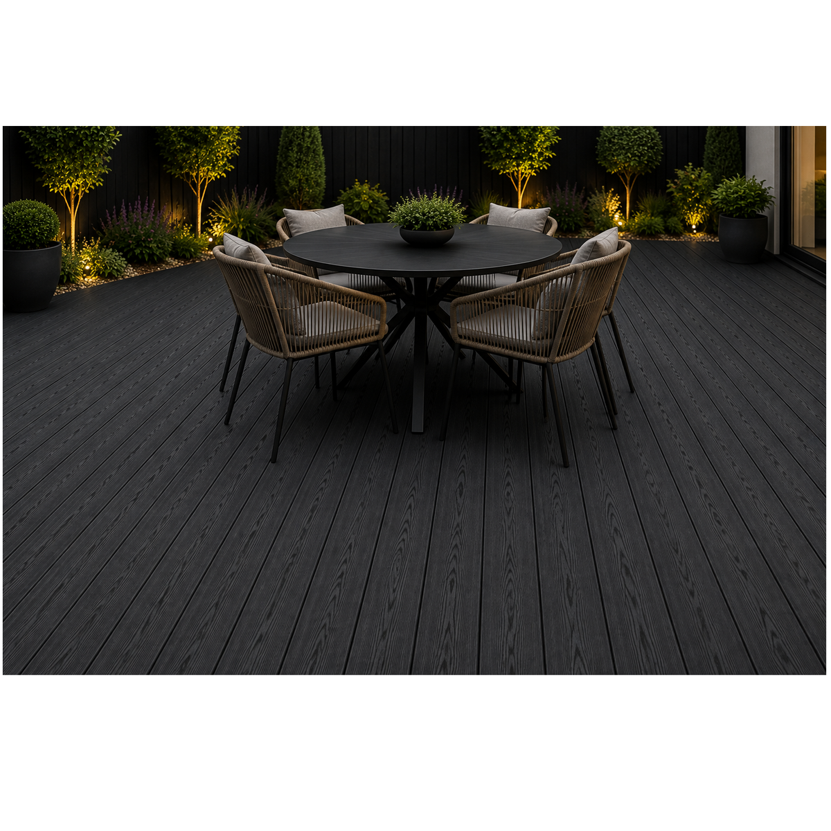 Wide Max Woodgrain Composite Decking Board 3.66m x 235mm x 25mm